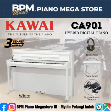KAWAI CA901 88-Key Hybrid Digital Piano Home Electric Piano - White