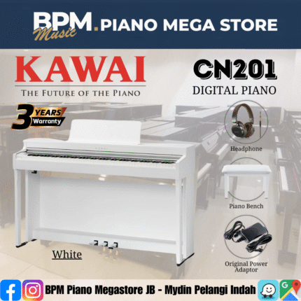 KAWAI CN201 88-Key Digital Piano Home Electric Piano - White