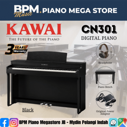KAWAI CN301 88-Key Digital Piano Home Electric Piano - Black