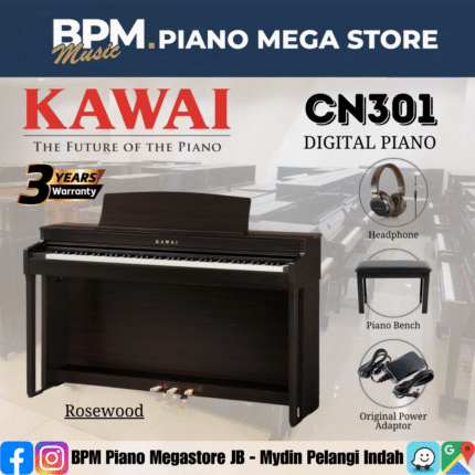 KAWAI CN301 88-Key Digital Piano Home Electric Piano - Rosewood