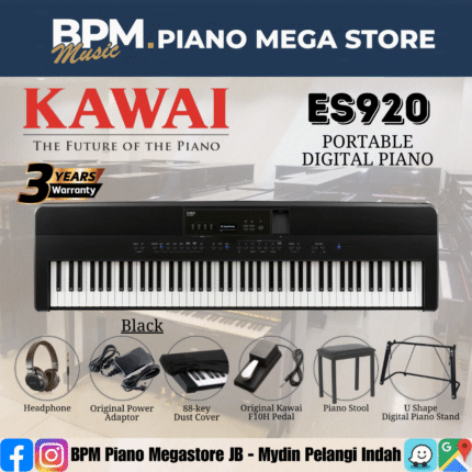 KAWAI ES920 88-Key Portable Digital Piano Home Portable Electric Piano - Black